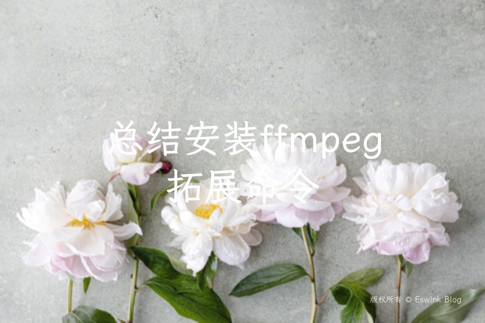 总结安装ffmpeg拓展命令插图