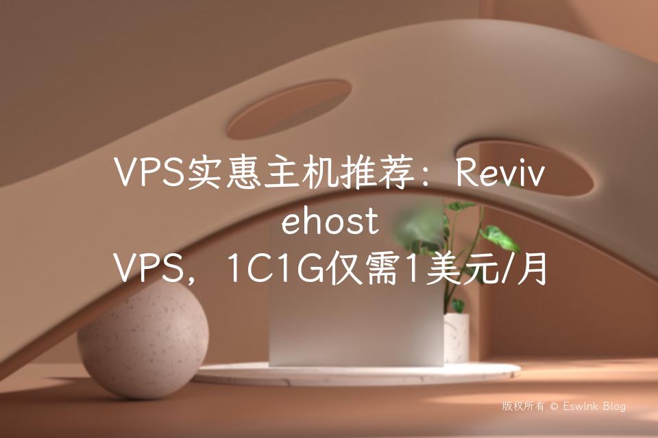 VPS实惠主机推荐：Revivehost VPS，1C1G仅需1美元/月插图